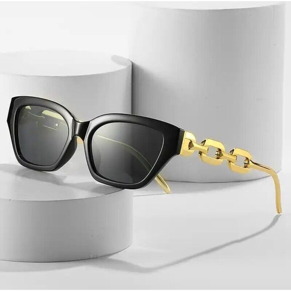 2024 New Fashion Cat Eye Sunglasses Women Vintage Brand Designer Glasses Black S - Picture 3 of 7